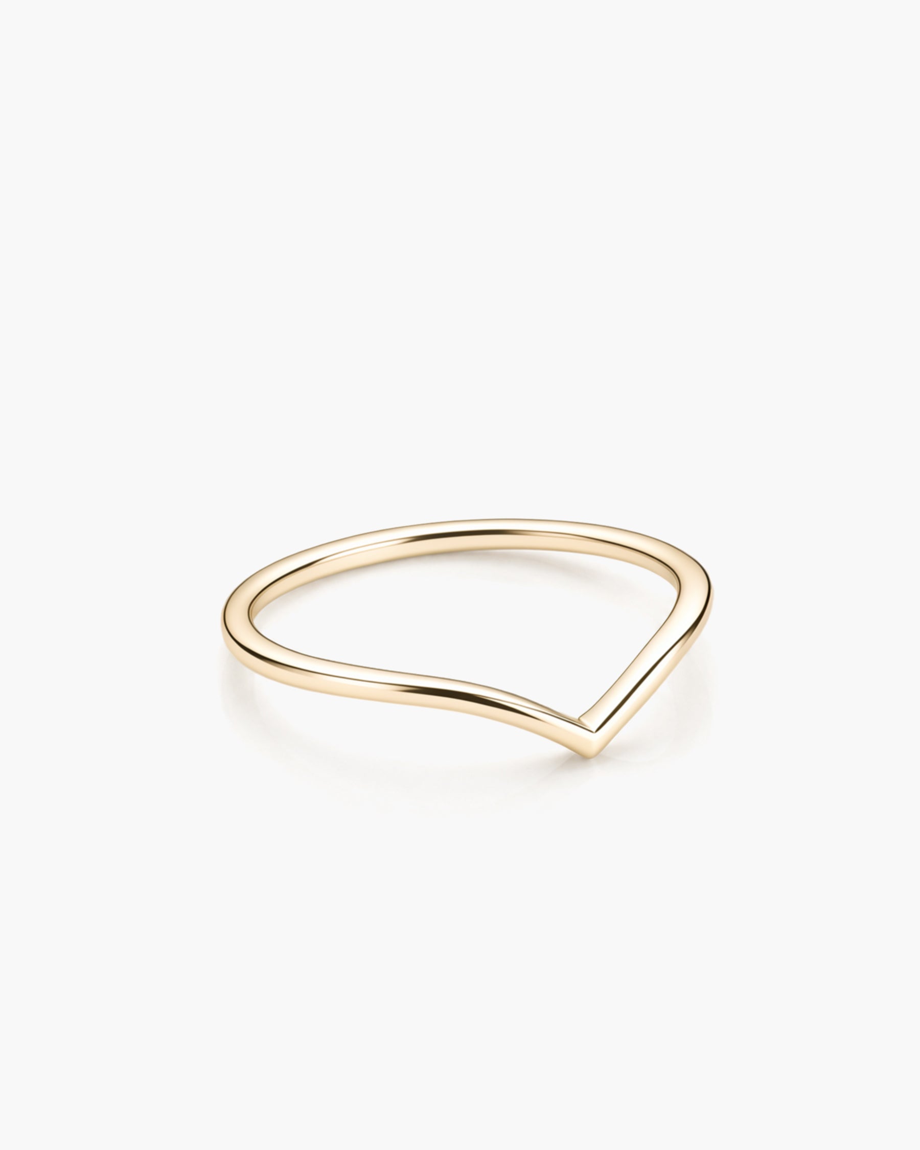 Contour Ring - 14K Yellow Gold Side Profile