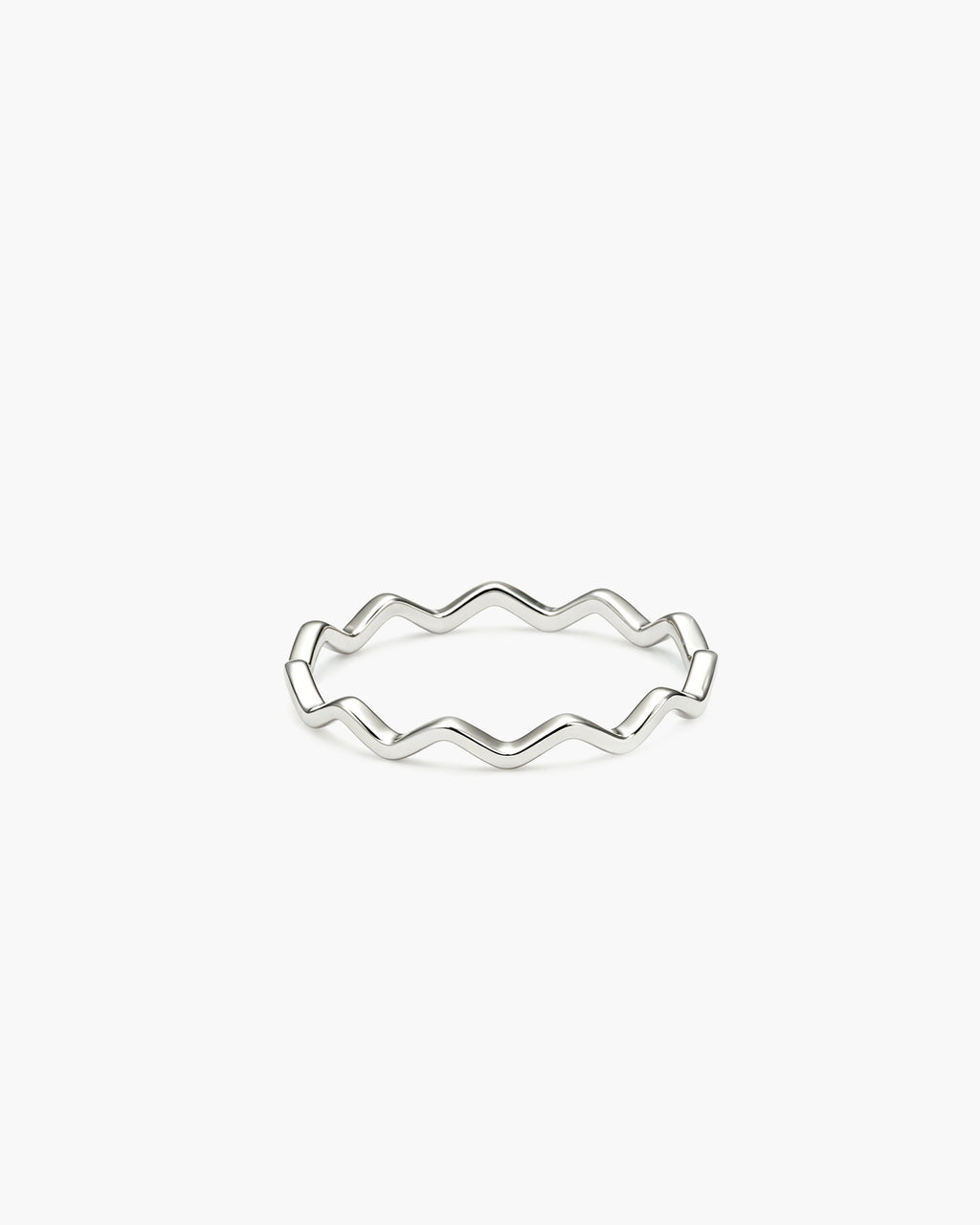Wave Line Band - Sterling Silver