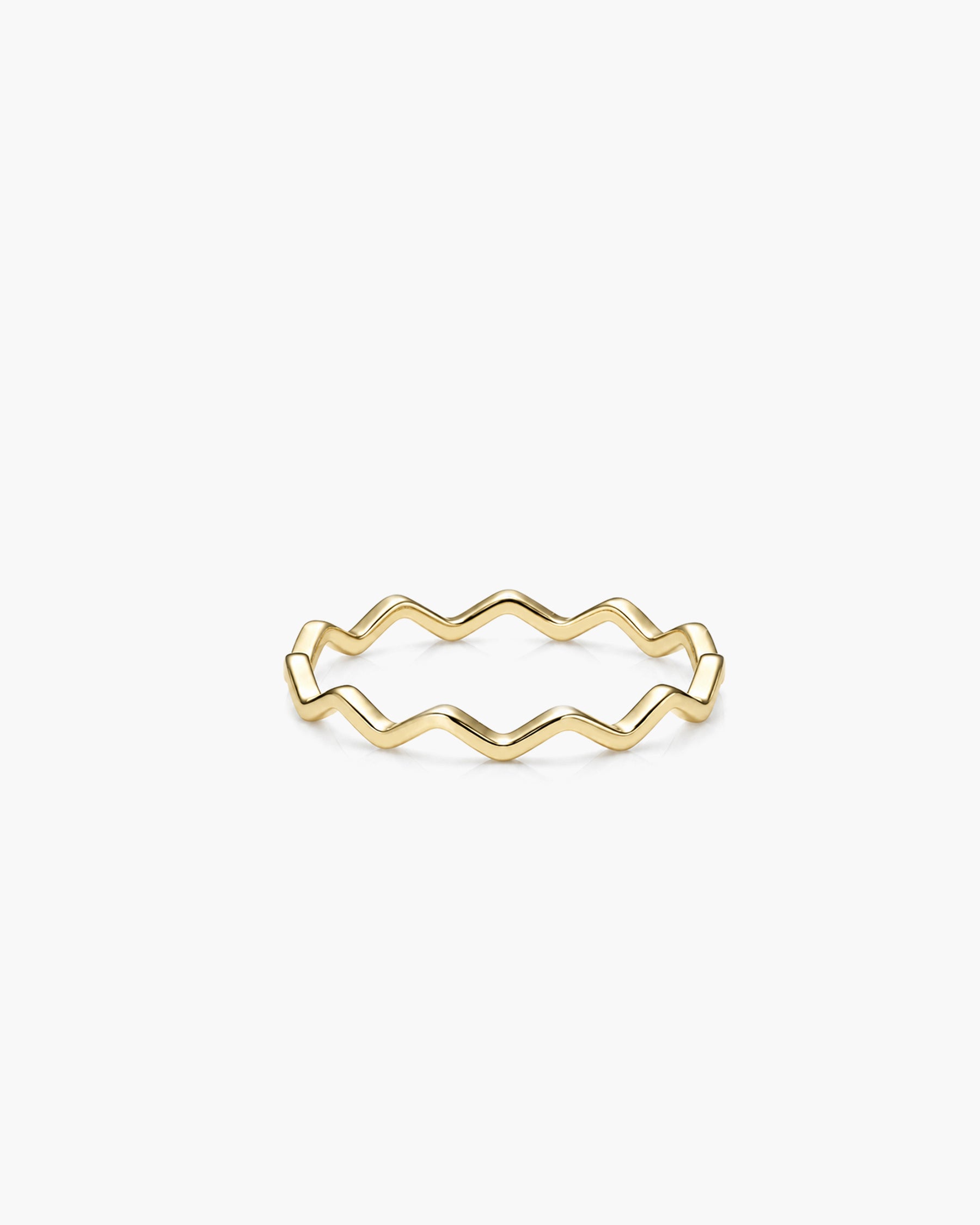 Wave Line Band - 18K Gold Vermeil