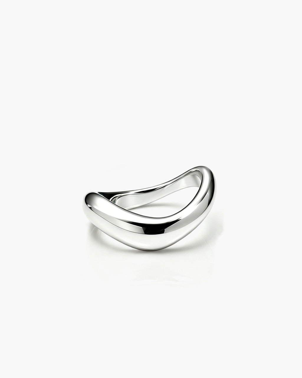 Sway Sculpt Ring - Sterling Silver Side Profile