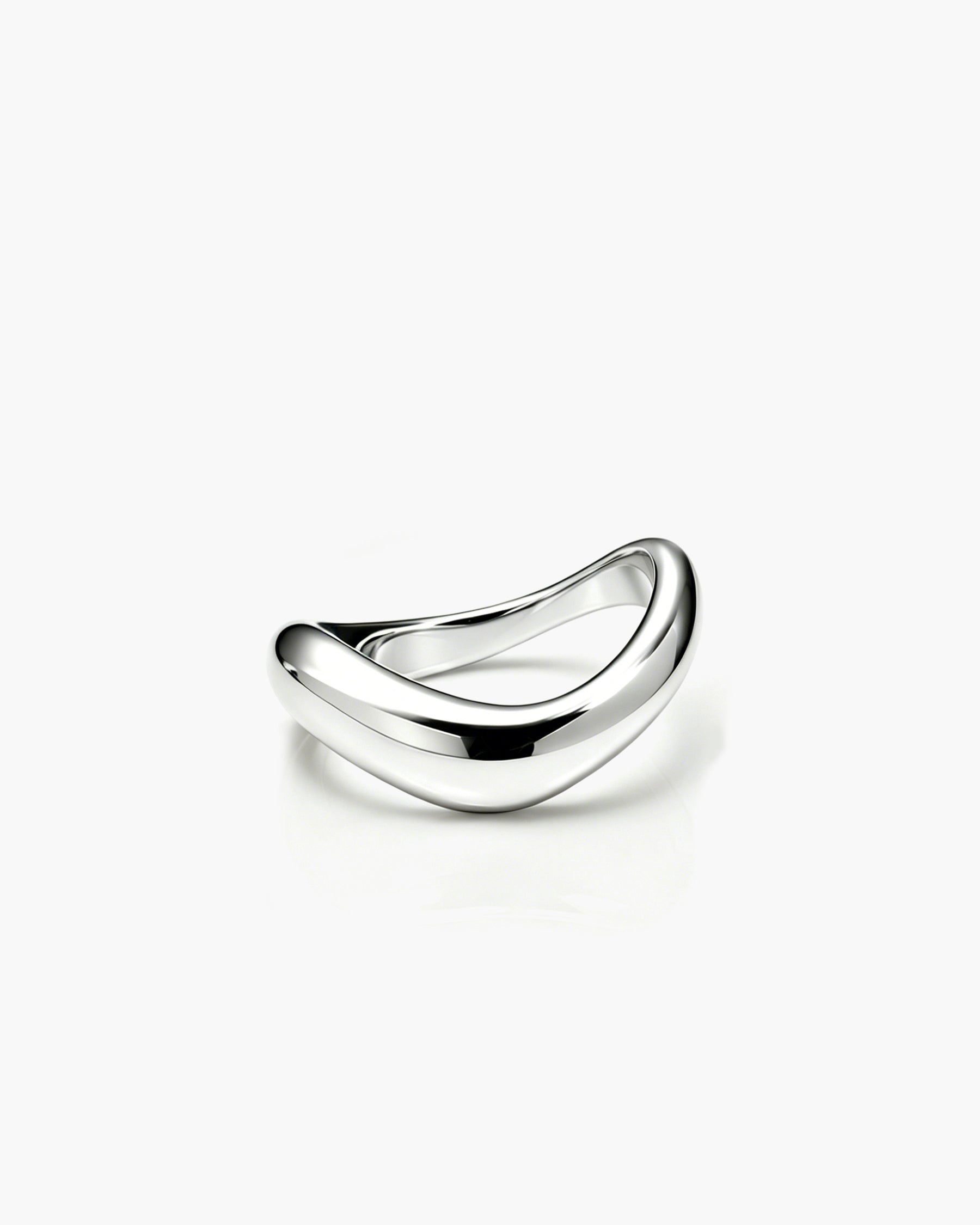 Sway Sculpt Ring - Sterling Silver Side Profile