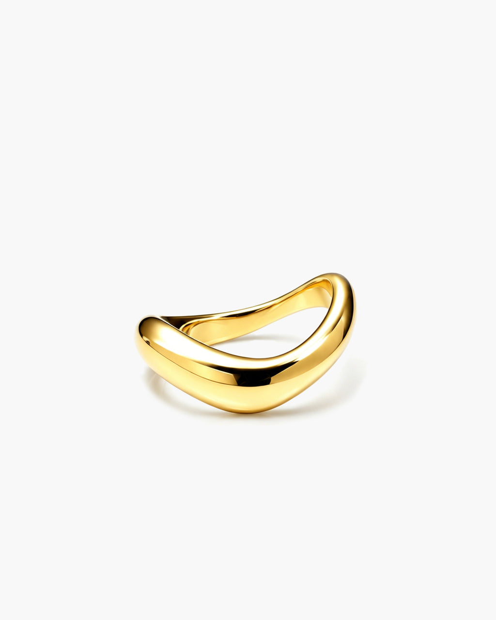 Sway Sculpt Ring - 18K Gold Vermeil Side Profile