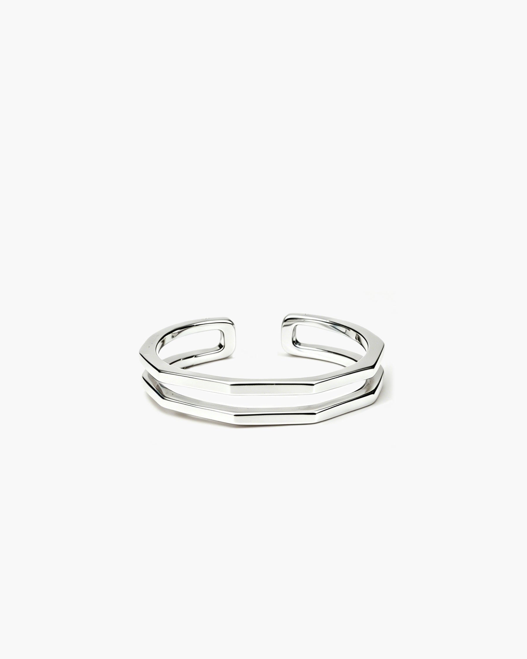 Angle Duo Ring - Sterling Silver