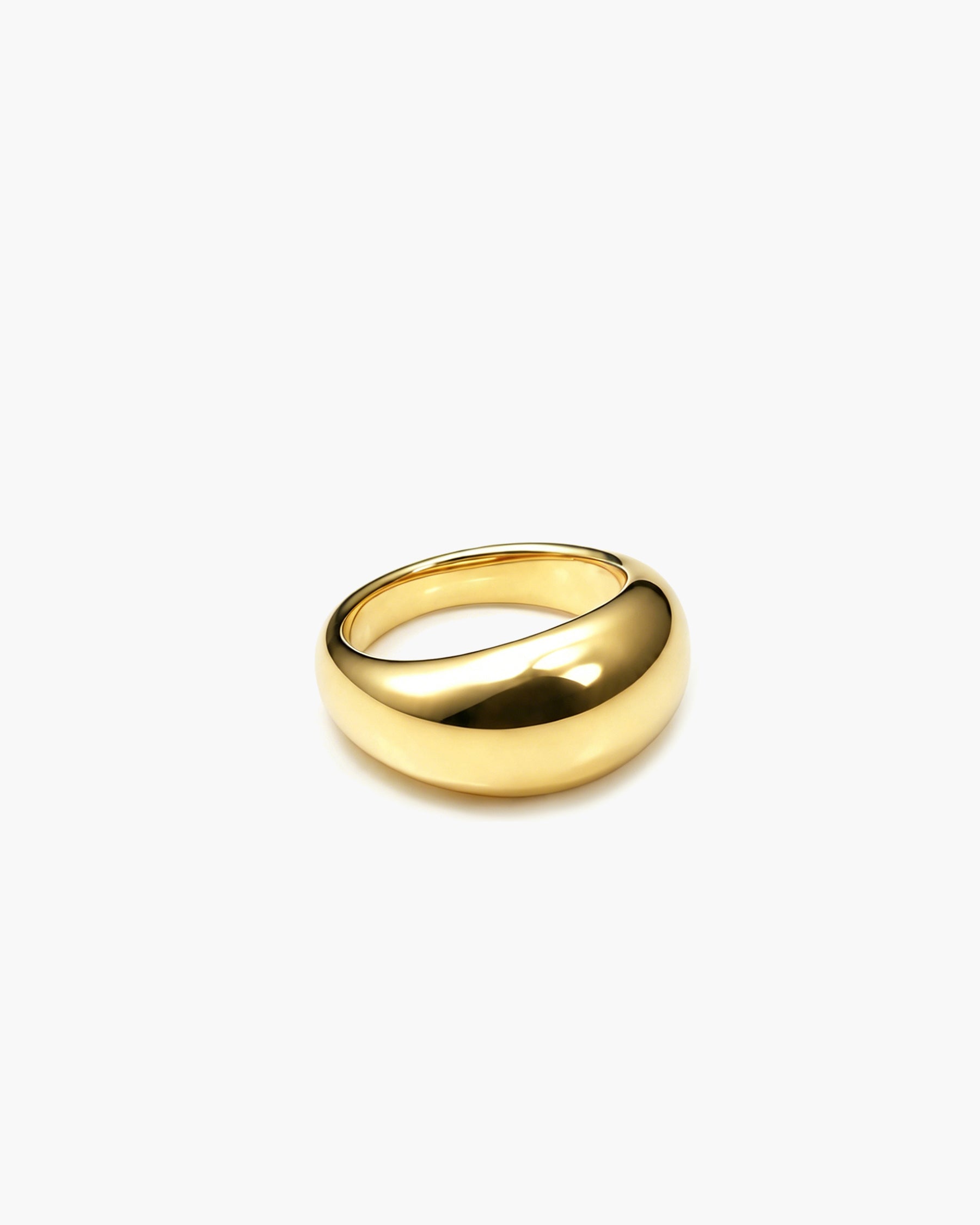 Luma Bold Ring - 18K Gold Vermeil Side Profile