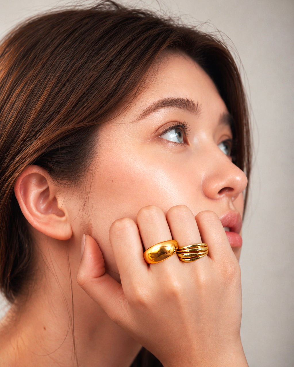 Luma Layer Ring - Sterling Silver Lifestyle
