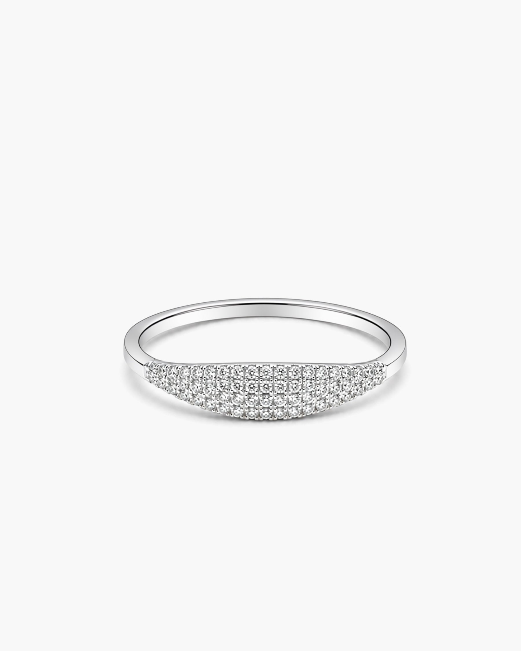Luma Whisper Ring - 14K White Gold Natural Diamond