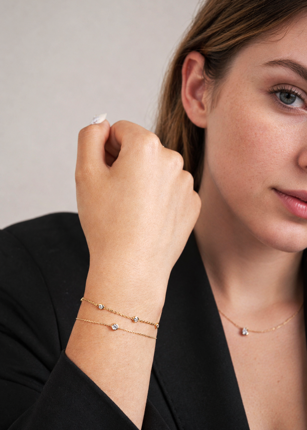 Aura Bracelet - Sterling Silver Lab Grown Diamond Lifestyle