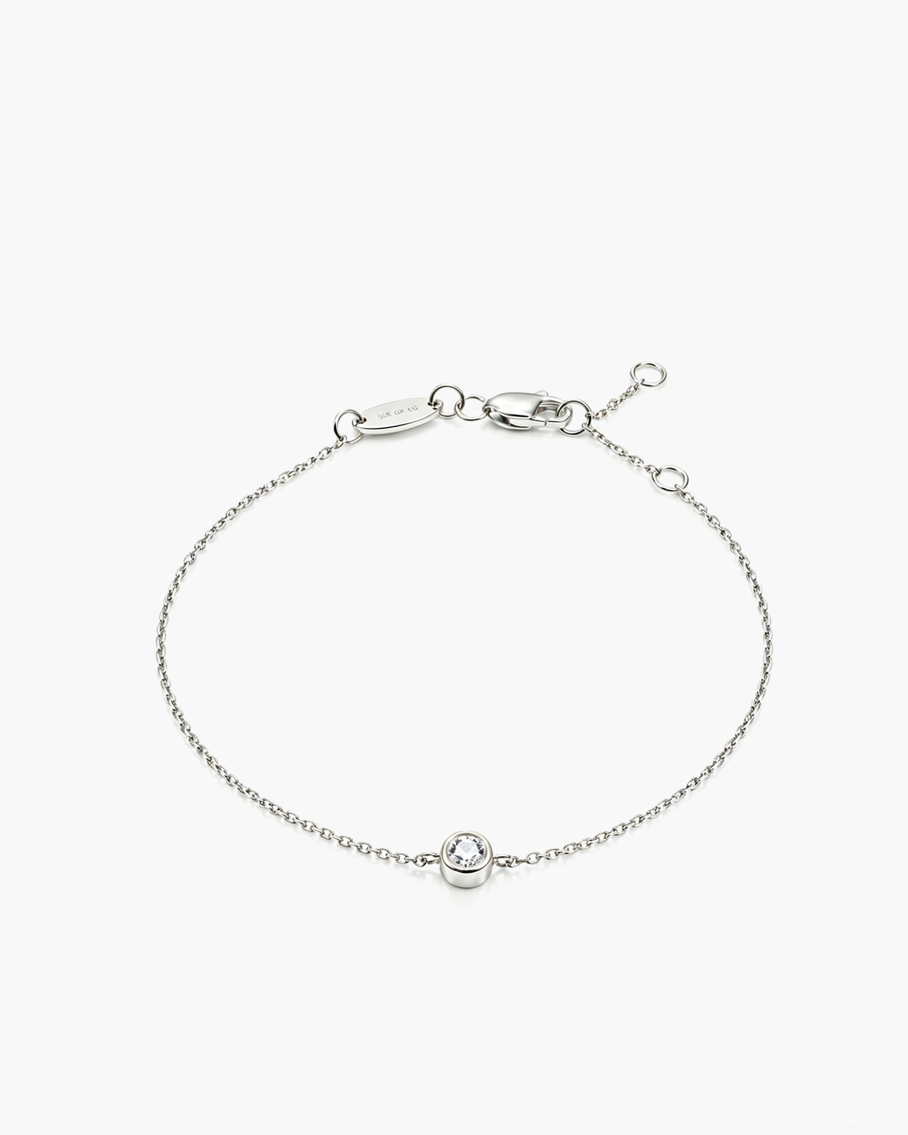 Fate Chain Bracelet - 14K White Gold Lab Grown Diamond