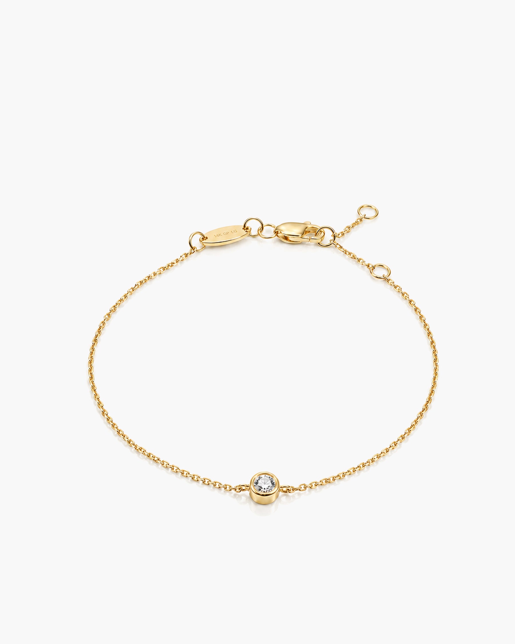 Fate Chain Bracelet - 14K Yellow Gold Lab Grown Diamond