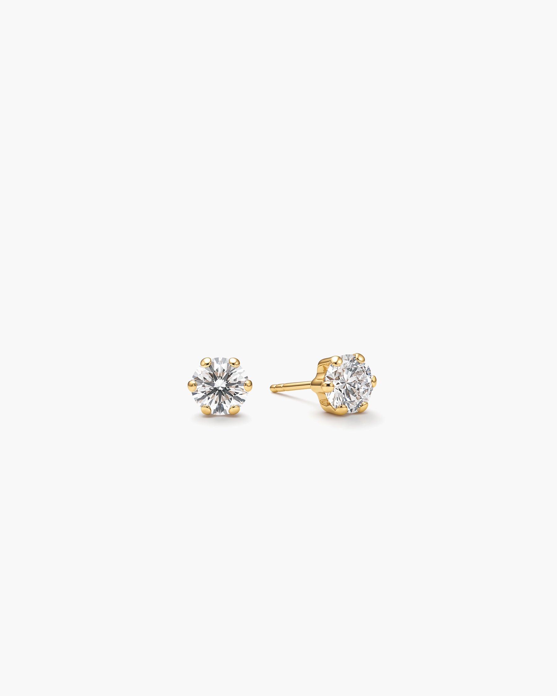 Classic Diamond Studs 1.5 - 14K Yellow Gold Lab Grown Diamond