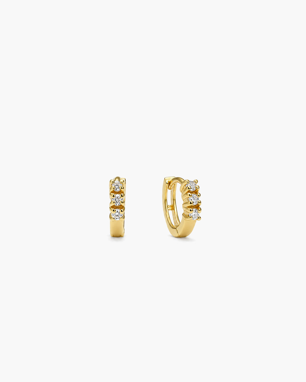 Trio Diamond Hoops - 18K Gold Vermeil Lab Grown Diamond  