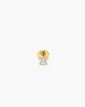 Babe Diamond Stud 2.3 Single - 18K Gold Vermeil Lab Grown Diamond