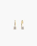 Diamond Open Hoops - 18K Gold Vermeil Lab Grown Diamond