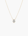 Lumi Pear Diamond Necklace - 14K Yellow Gold Lab Grown Diamond