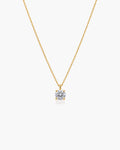 Orvielle Diamond Solitaire Necklace - 14K Yellow Gold Lab Grown Diamond