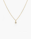 Solo Diamond Necklace - 18K Gold Vermeil Lab Grown Diamond