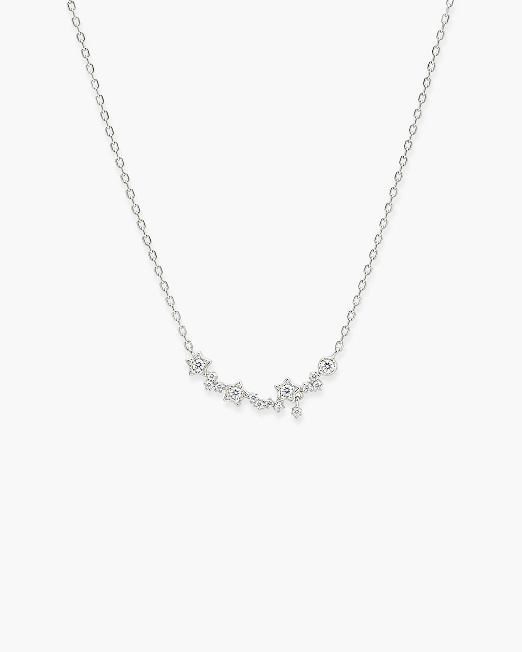 Stellar Diamond Necklace - Sterling Silver Lab Grown Diamond