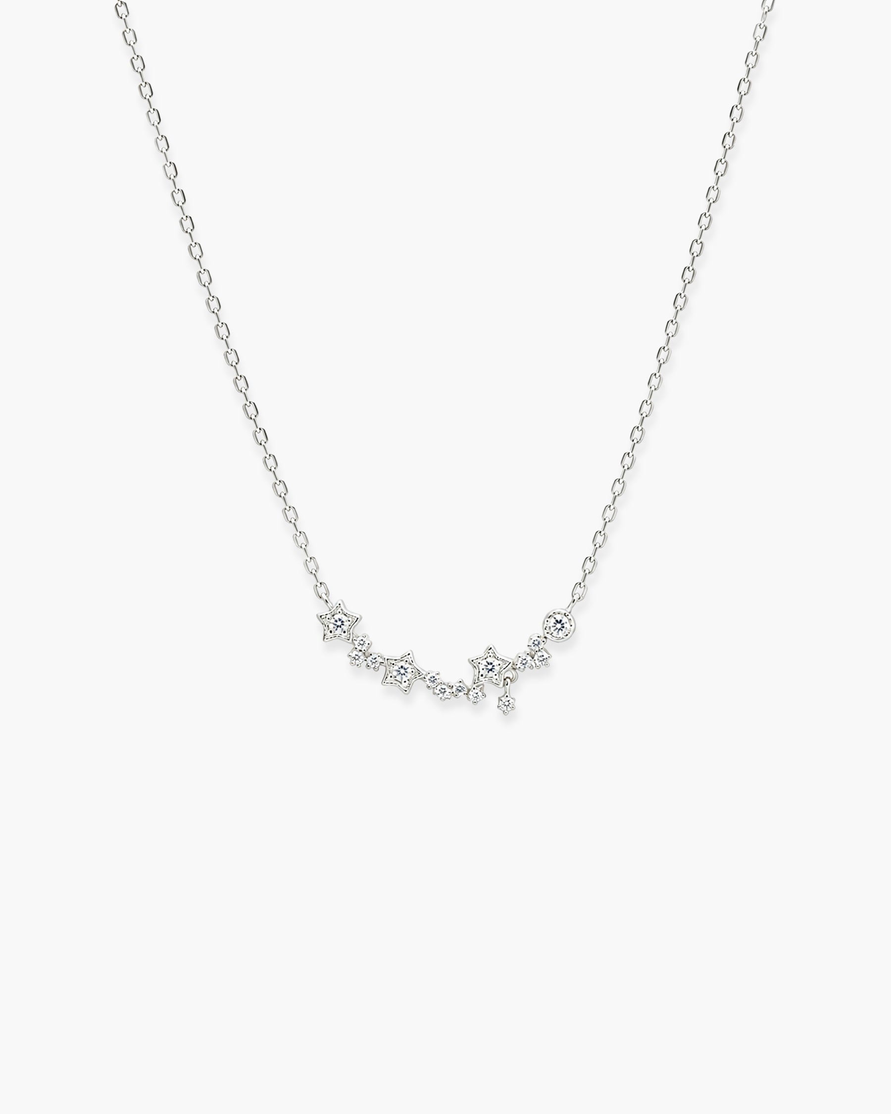 Stellar Diamond Necklace - Sterling Silver Lab Grown Diamond
