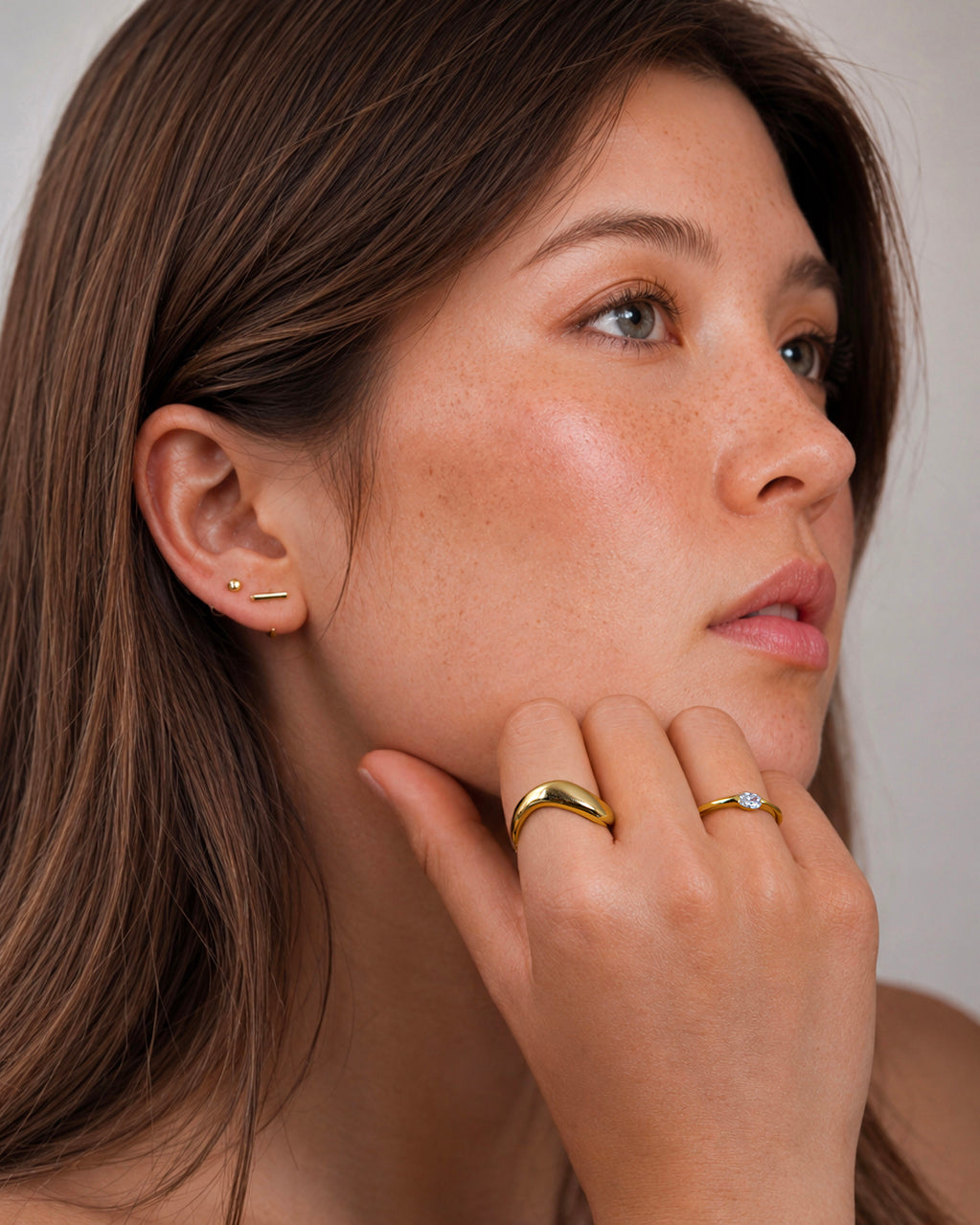 One Marquise Ring - Sterling Silver Lifestyle
