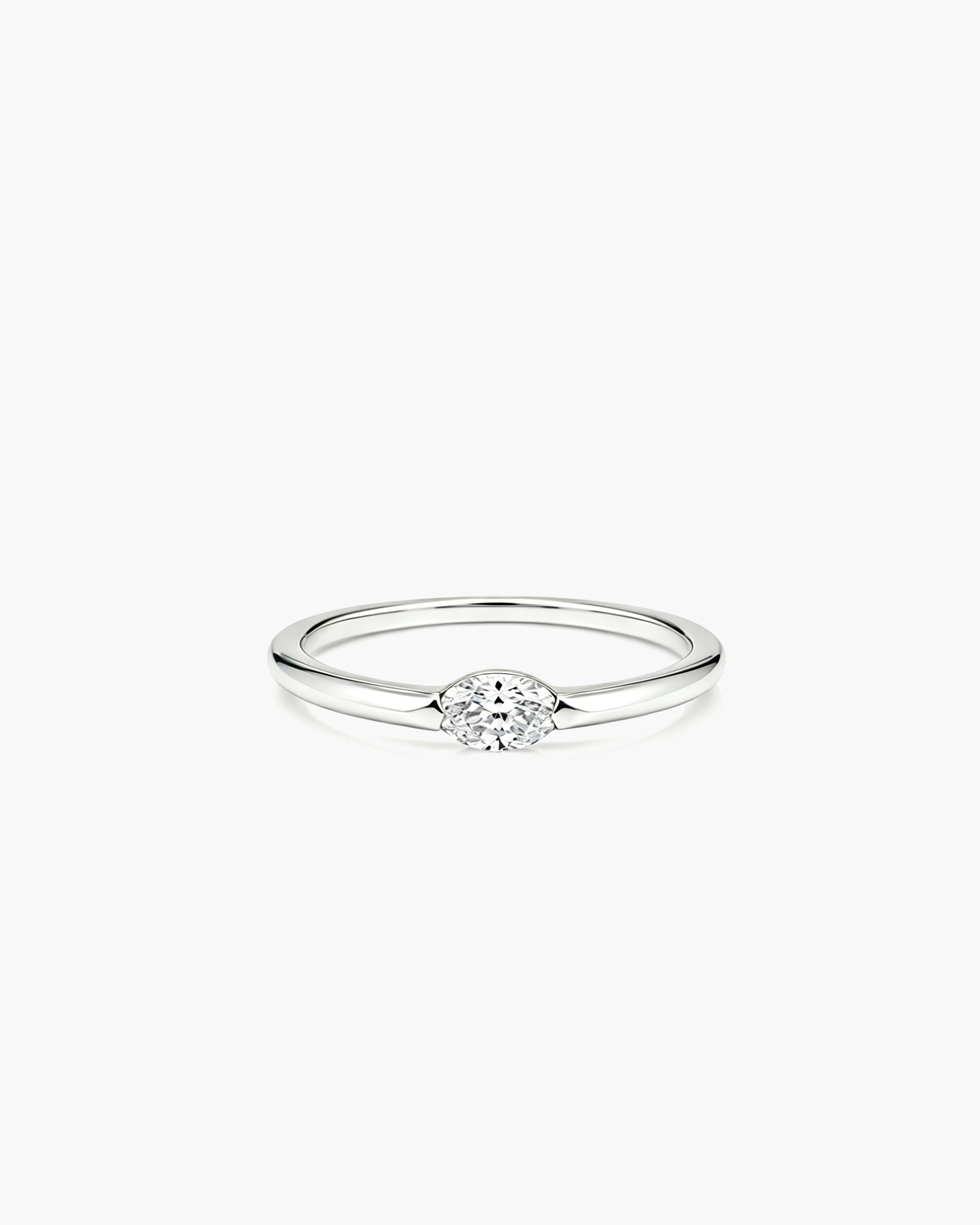 One Marquise Ring - Sterling Silver