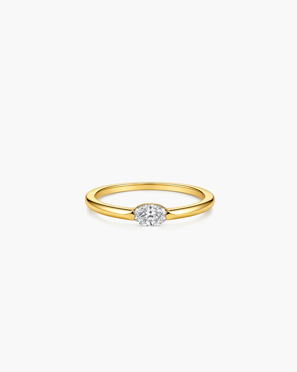One Marquise Ring - 18K Gold Vermeil
