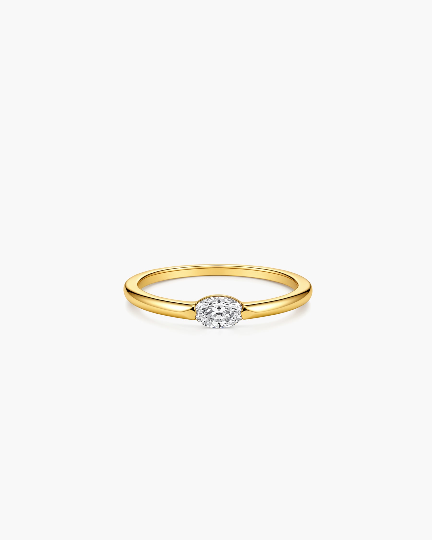One Marquise Ring - 18K Gold Vermeil