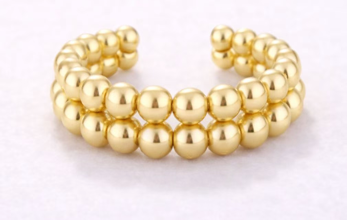 Double Bead Ear Cuff