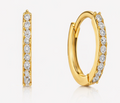 Diamond Hoops Earring