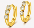 Trio Diamond Hoops