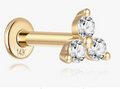 Trio Diamond Stud - Single
