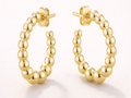 Bead Hoop Studs