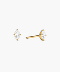 Marquise Diamond Studs - 18K Gold Vermeil Lab Grown Marquise Diamond