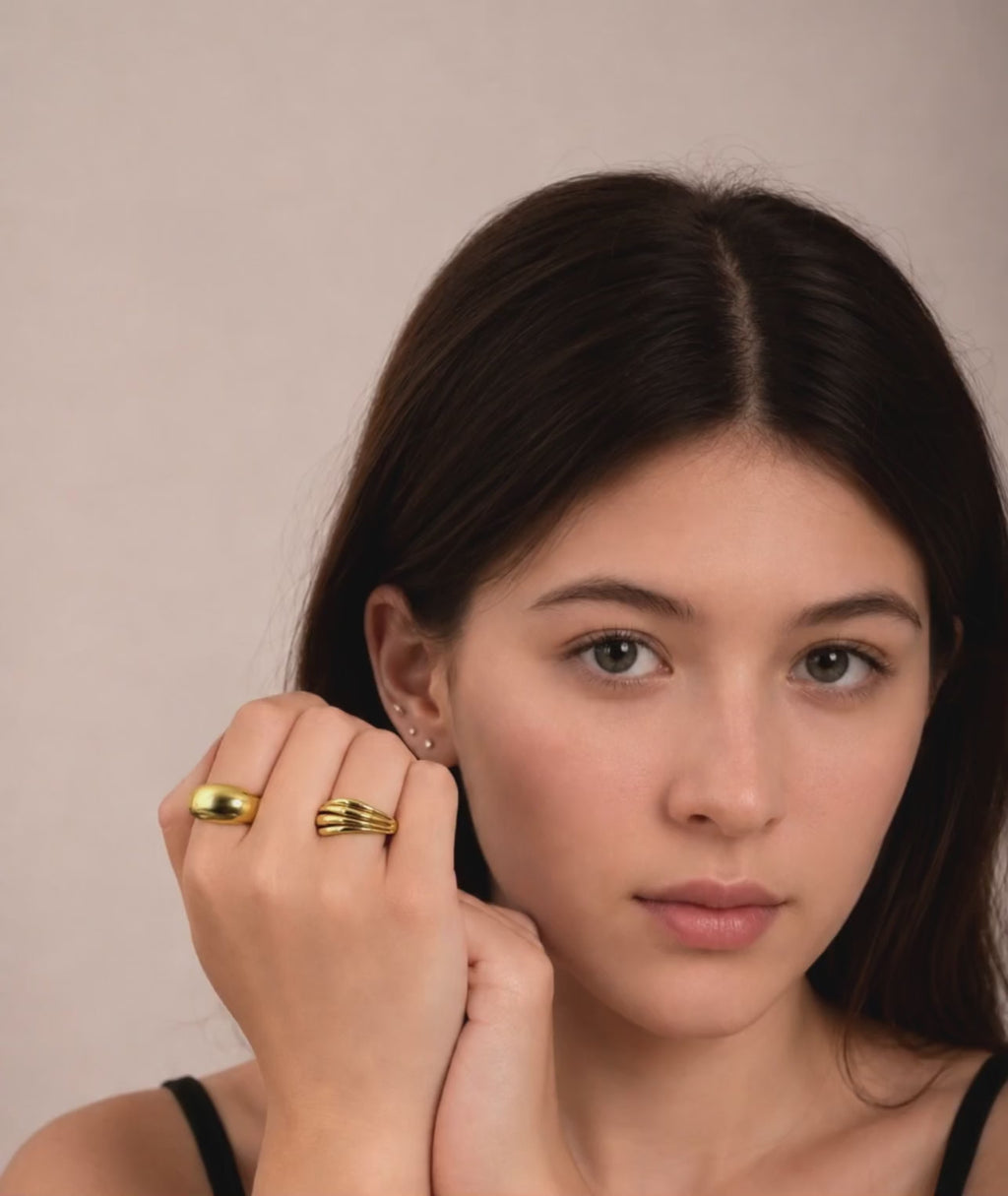 Luma Layer Ring - 18K Gold Vermeil Video