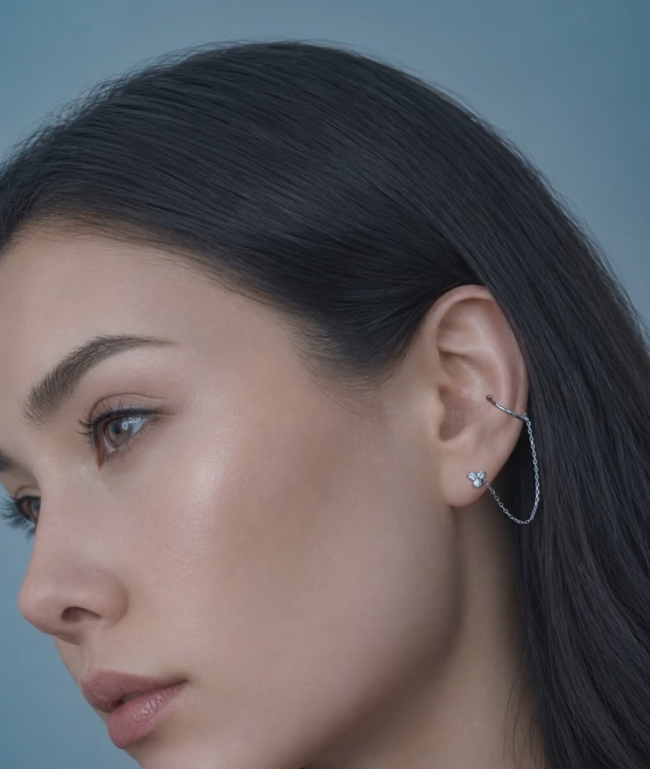 Trio Diamond Studs - Sterling Silver Lab Grown Diamond Video