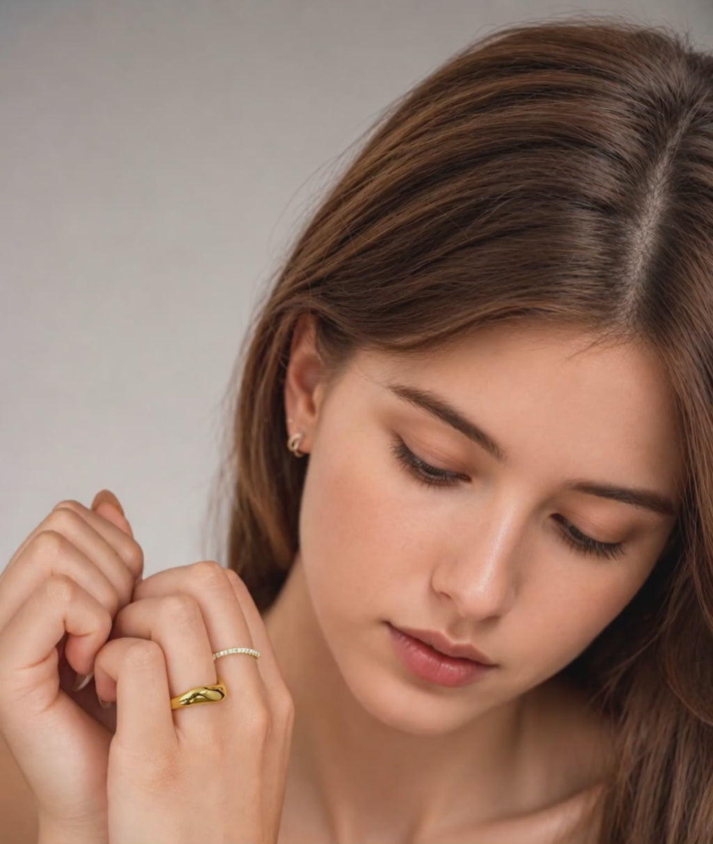 Eterna Diamond Band - 14K Gold Natural Diamond Video